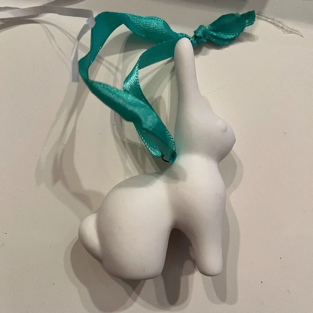 Jonathan Adler Menagerie Rabbit Ornament Porcelain Easter‎ Decor Gift (new/x)